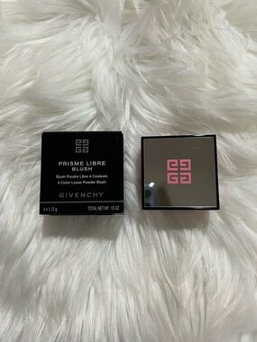 Givenchy Black Compact Blush Duo with Pink Labeling